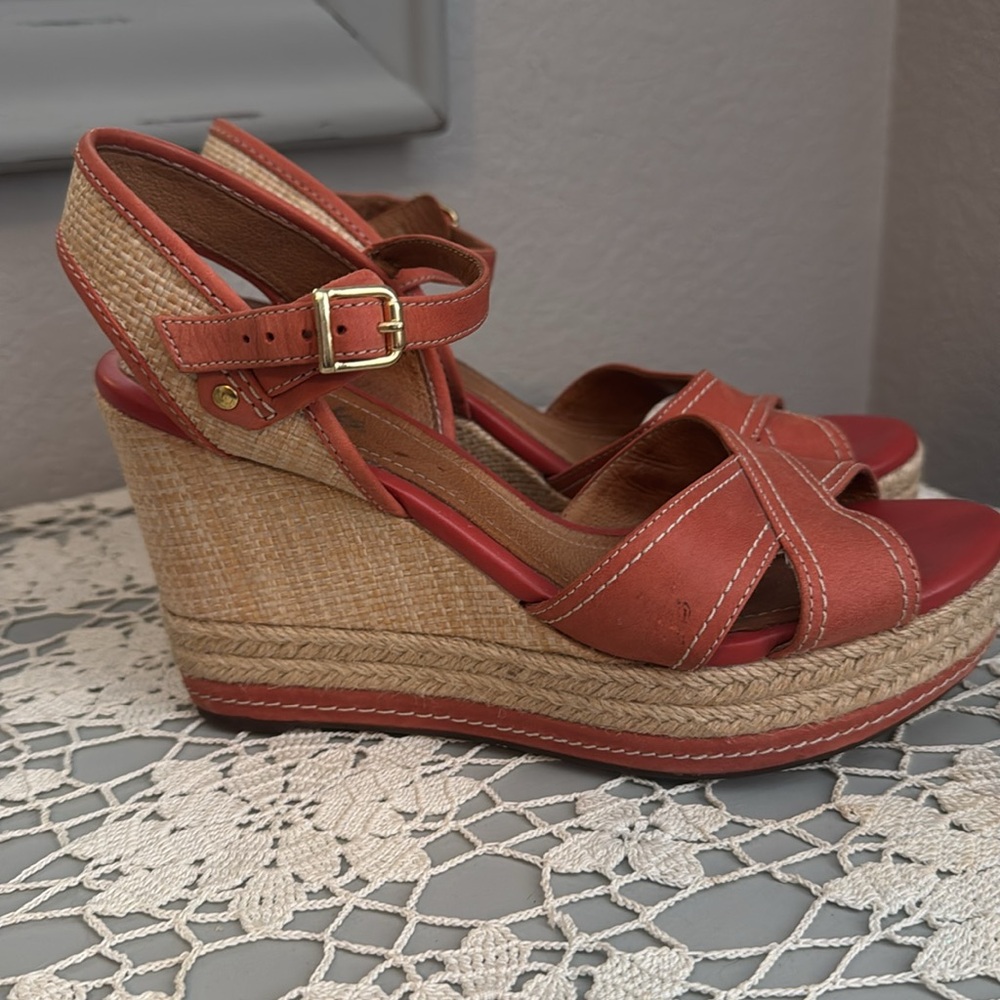 Indigo by Clarks Amelia wedge sandal sz 7.5